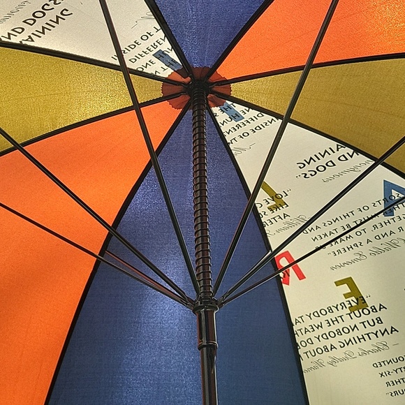 Aramis Talks Dry Wit Rainy Weather Umbrella Hook Handle 35.5 in. Long - Picture 7 of 10